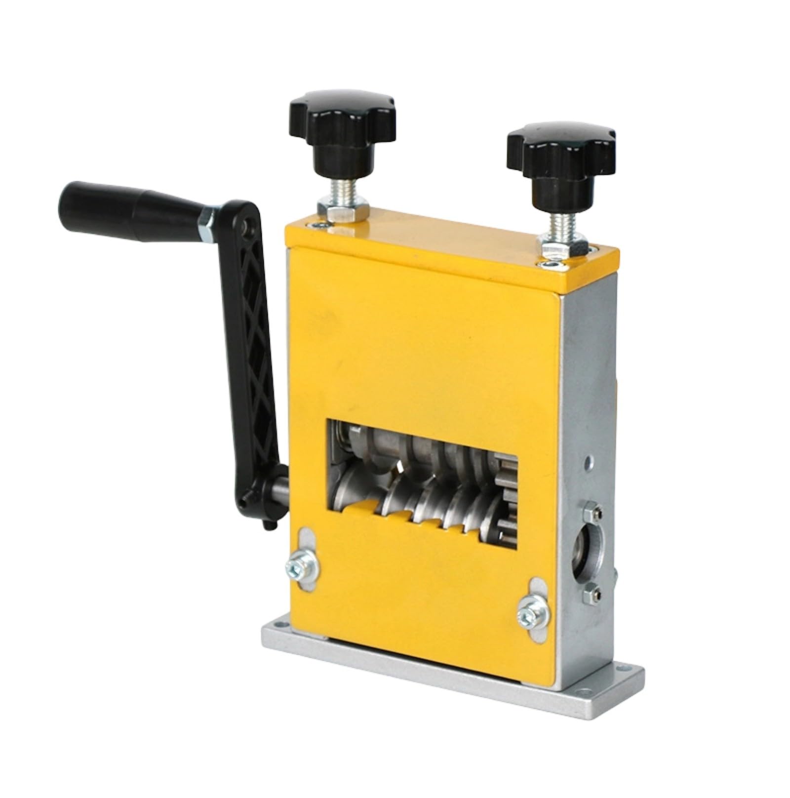 Jazuaiao Automatic Manual Electric Wire Stripper 6 Hole Design For 3-17Mm Diameter Cables Efficient Home Wire Stripping Tool Hand Crank Stripper