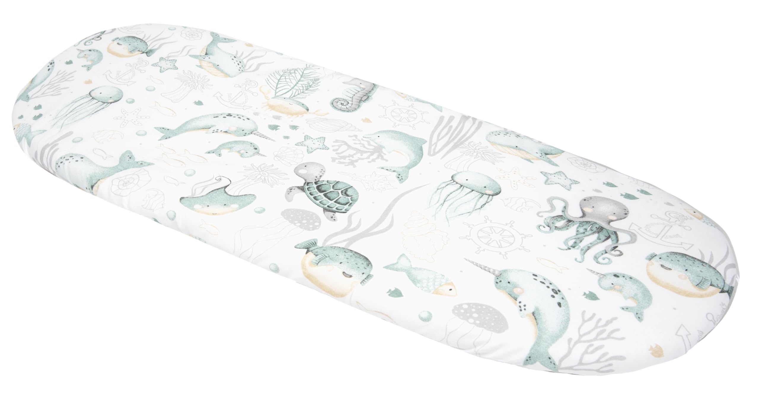 Ensemble 3 pièces de drap-housse pour poussette 86x40cm 100% coton