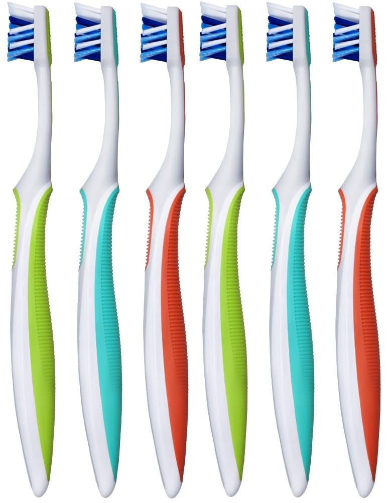 Oral-B Cross-Action Toothbrush, Bristles Compact Head PRO, Soft - 2 Packs of 3 (Package May Vary)