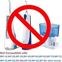 Vista 6 de Puntas de repuesto para eliminar placa compatibles con irrigadores de agua Waterpik y otros irrigadores orales de marca, reemplazo de puntas de hilo