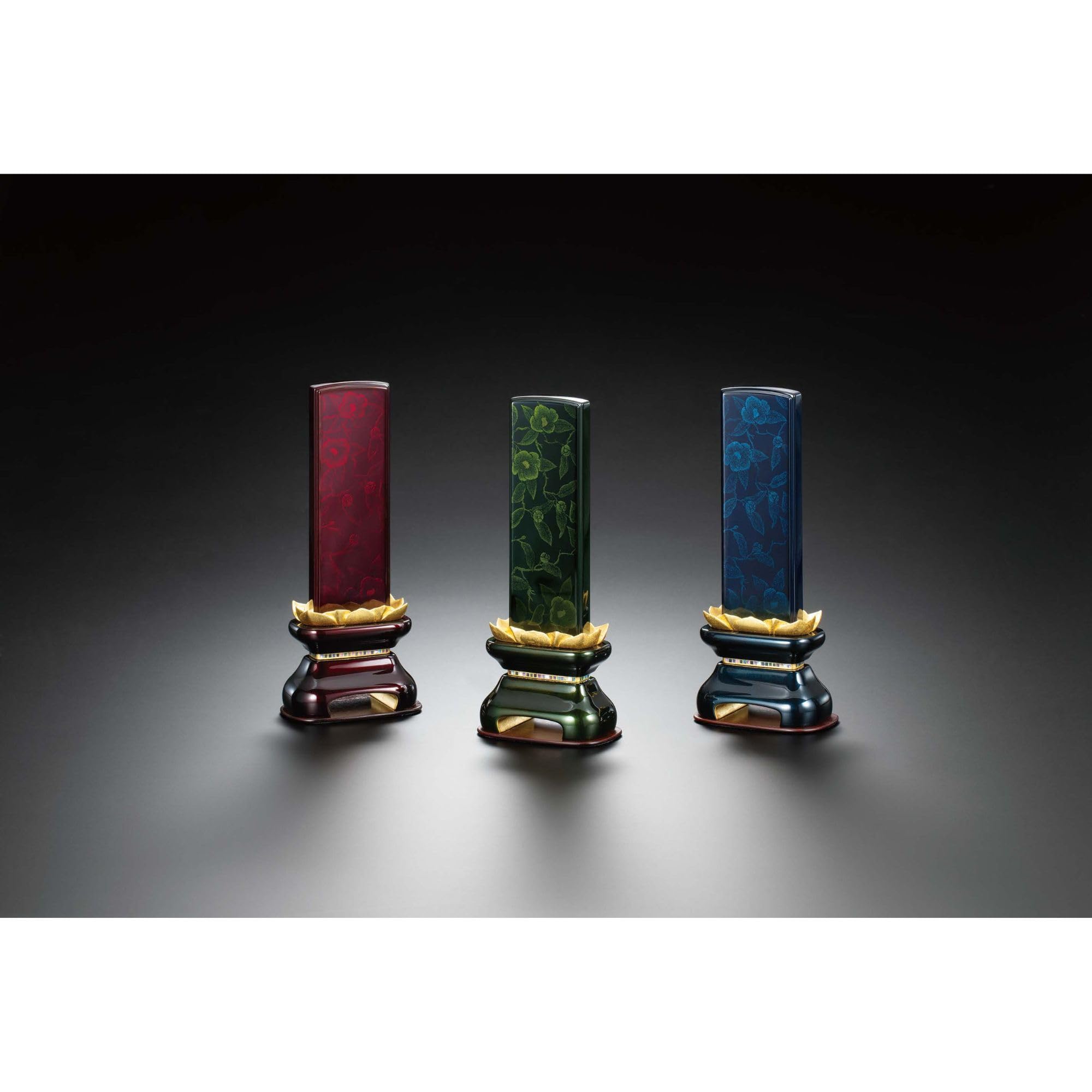 モダン位牌　一点物 モダン位牌】優雅 鳳凰 おしどり （3.0寸〜5.0寸）| 仏壇・仏具