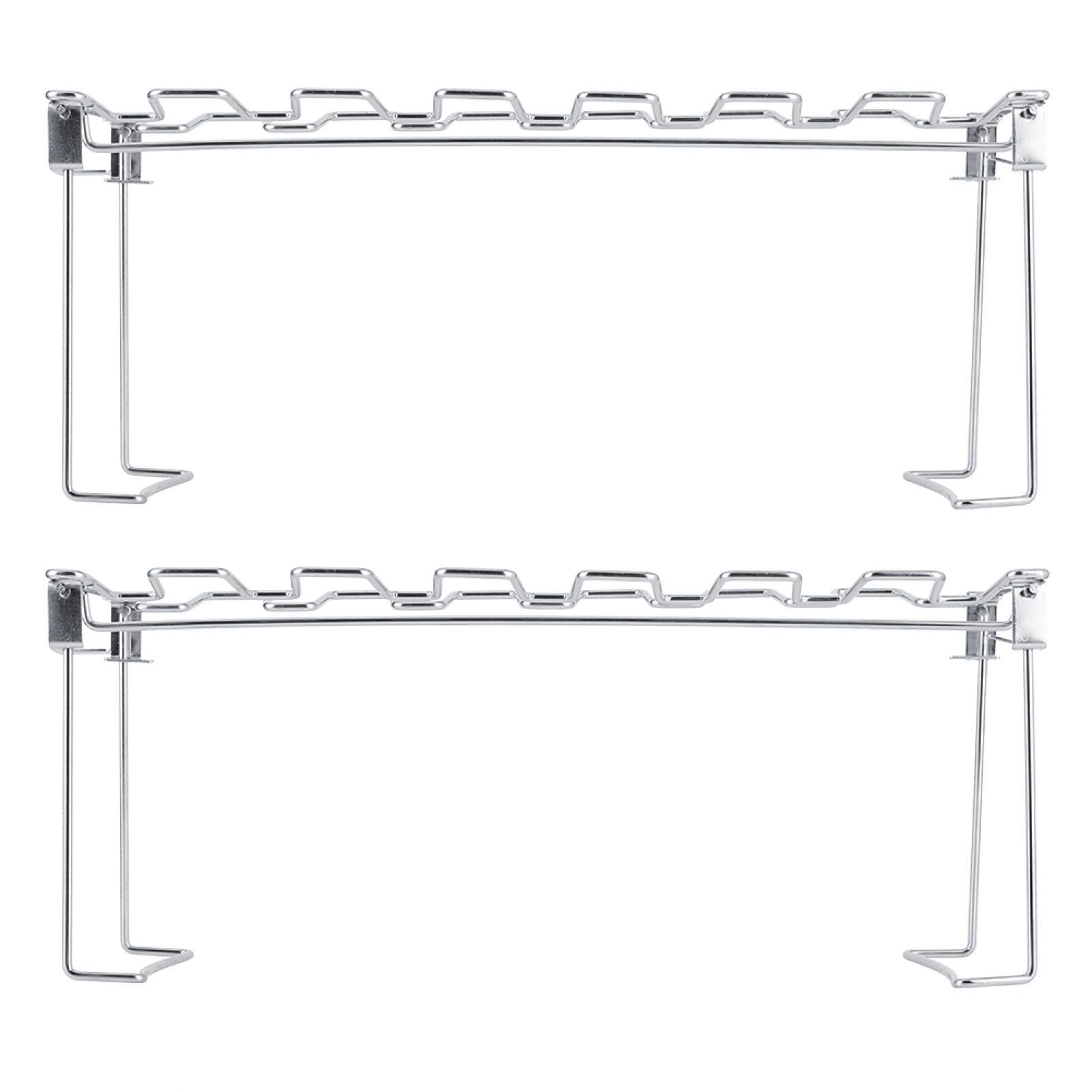 Raguso 2 Griglie Per Pollo E Ali Multifunzionali - Porta Cosce In Acciaio Inox, Pieghevoli, Concave/Convesse, Per Barbecue