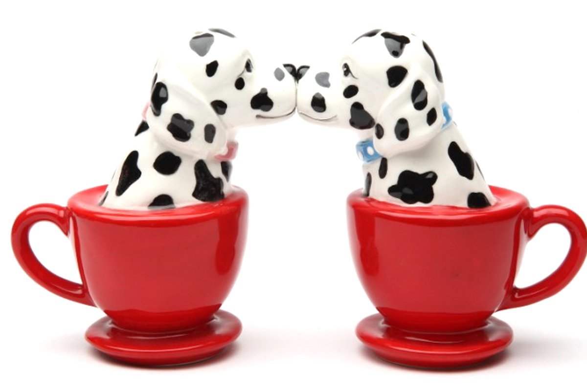 Amazon.com: Pacific Giftware Kissing Dalmatian Dogs in Tea Cup 3.5