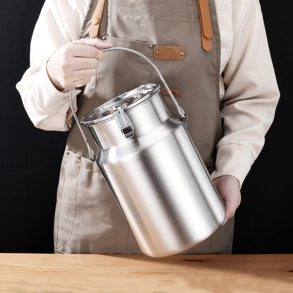Jarra de leche IlateMilk 315L con cubo de vino de acero inoxidable Hand201, recipiente de té SealeLi y 3 hebillas de bloqueo para vino de leche O