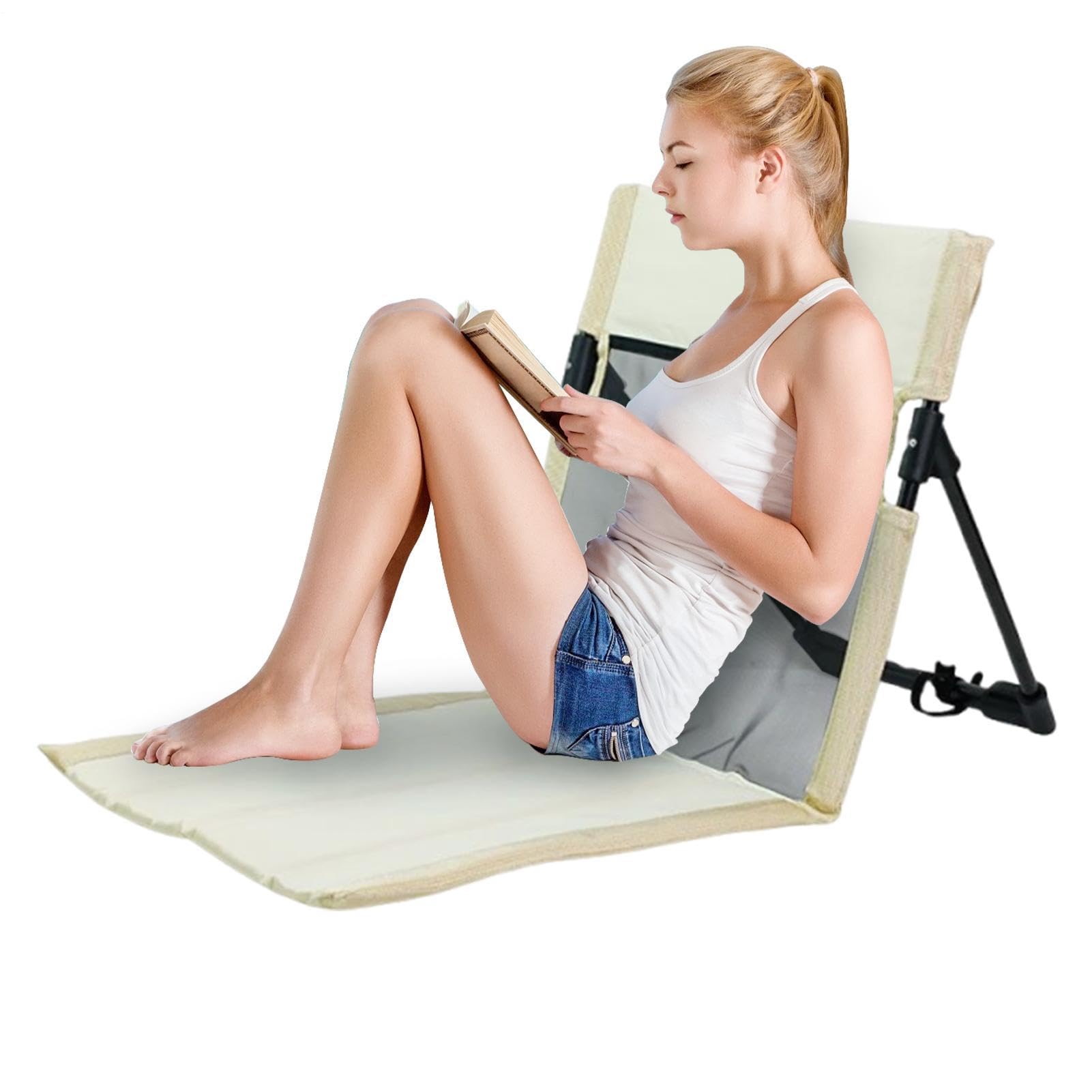 Chaise camping pliante et légère avec dossier respirant pour pique-nique et jardin