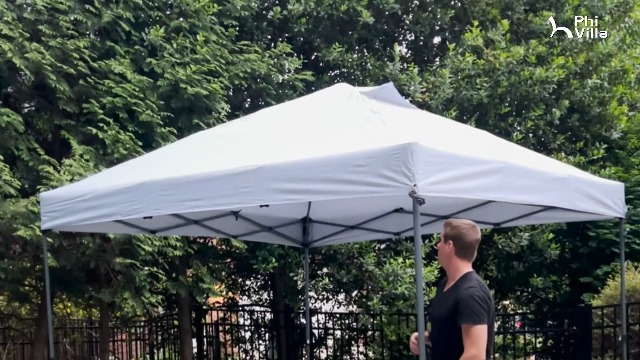 PHI VILLA 13x13 Pop Up Canopy Tent Instant Outdoor Canopy Easy One