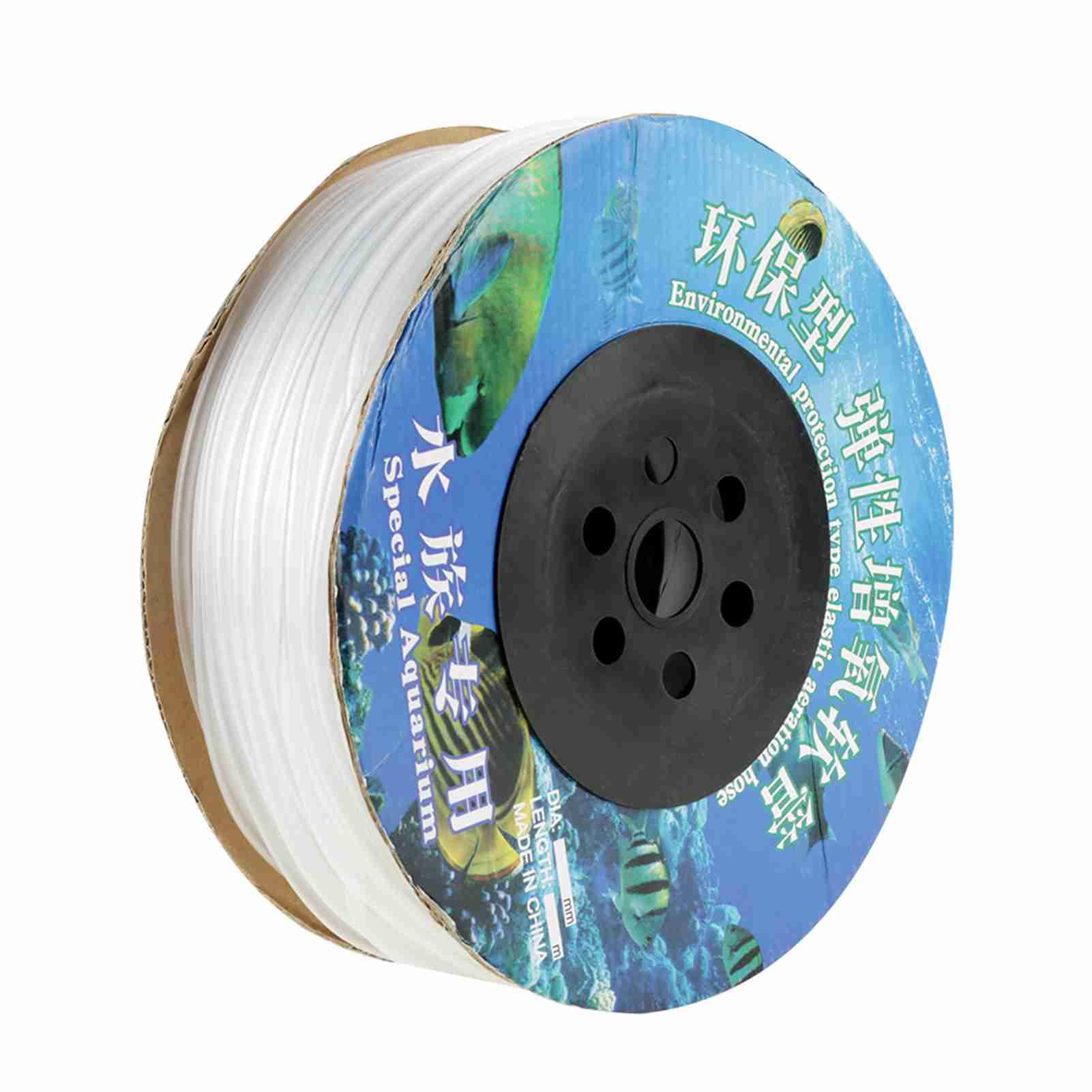 Tubo de PVC de 100 m para línea de Aire de Acuario, Resistente y Duradero, Seguro para CO2 y Peces de Agua Salada.