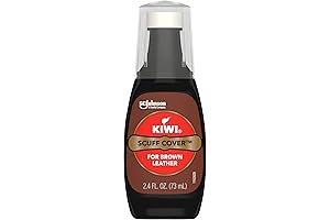 KIWI Scuff Cover, Brown - Effectively Conceals Scratches and Scuffs on Leather Footwear