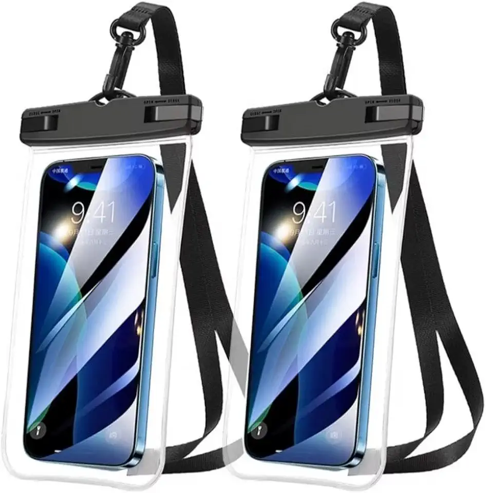 Kit 4 Capinhas Bag Aquática Celular Prova D'água Impermeável Universal