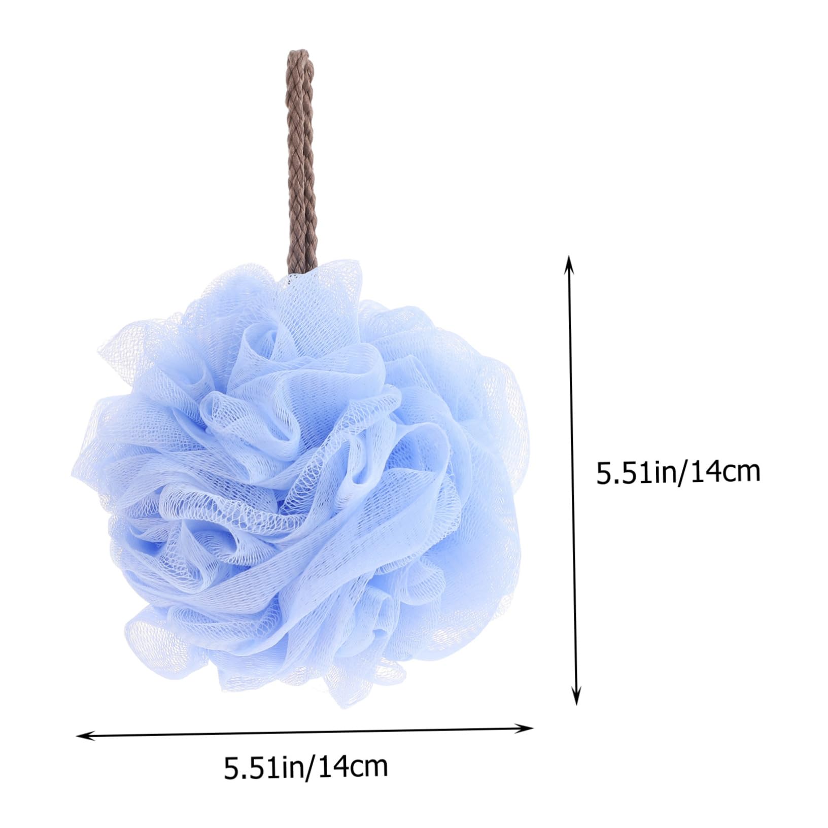 WOFASHPURET 4Pcs Bath Flowers Shower Balls for Deep Cleansing Easy for Home and Travel Gentle Exfoliating Bath Scrubbers for Men and Women