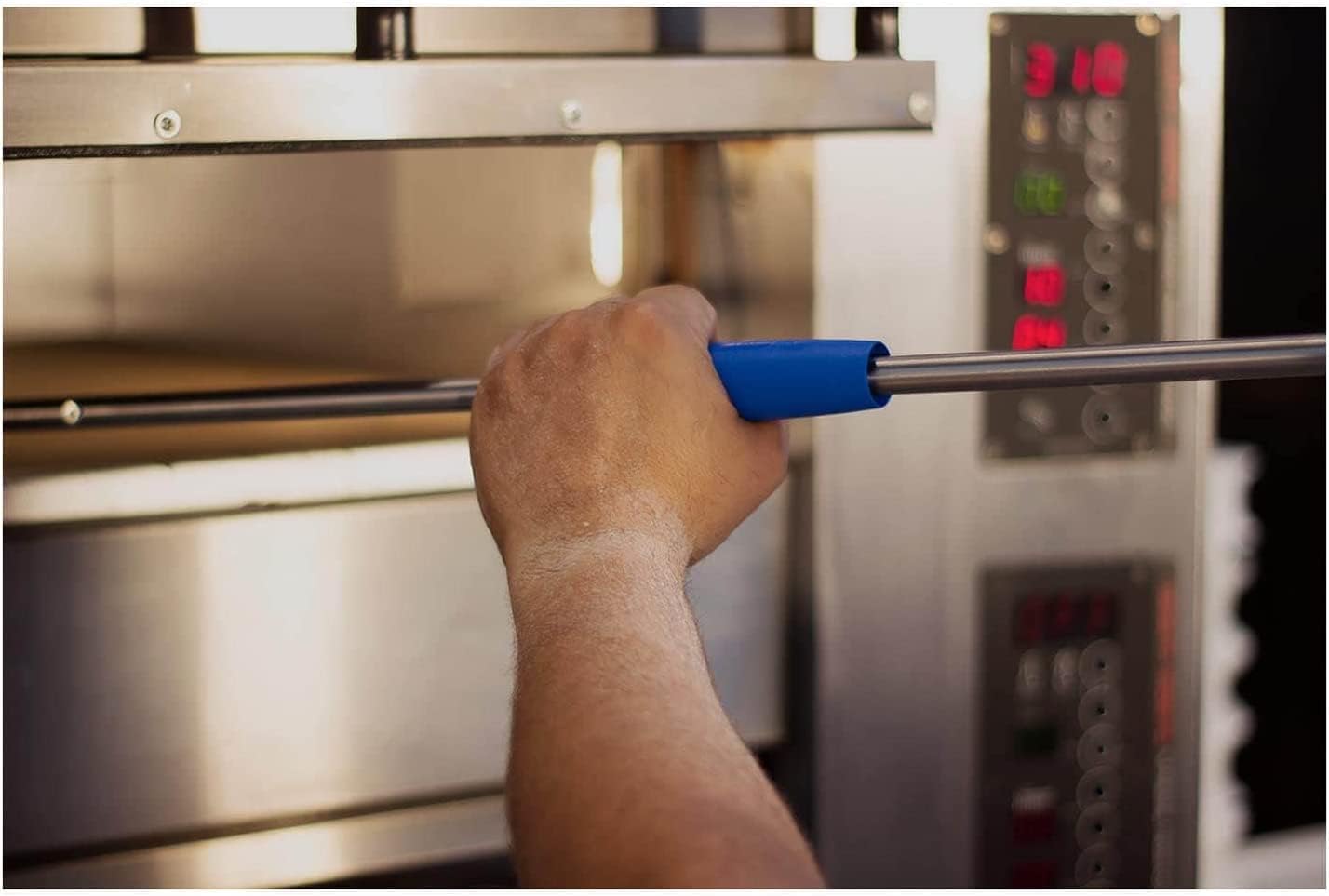 Pala Per Pizza Professionale Gi.Metal - Testa 20 Cm, Manico 150 Cm, Alluminio Anodizzato - Foto 4