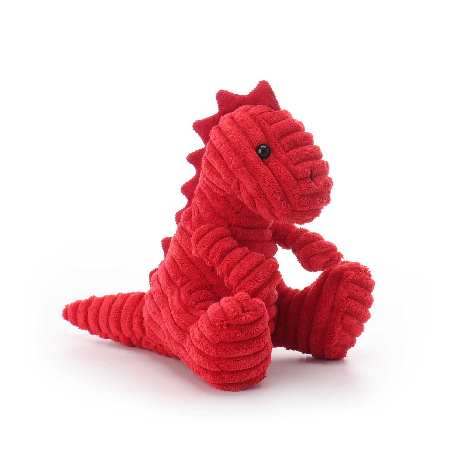 Apricot Lamb Red Corduroy Dinosaur Soft Stuffed Animal Plush Toys 8.5"