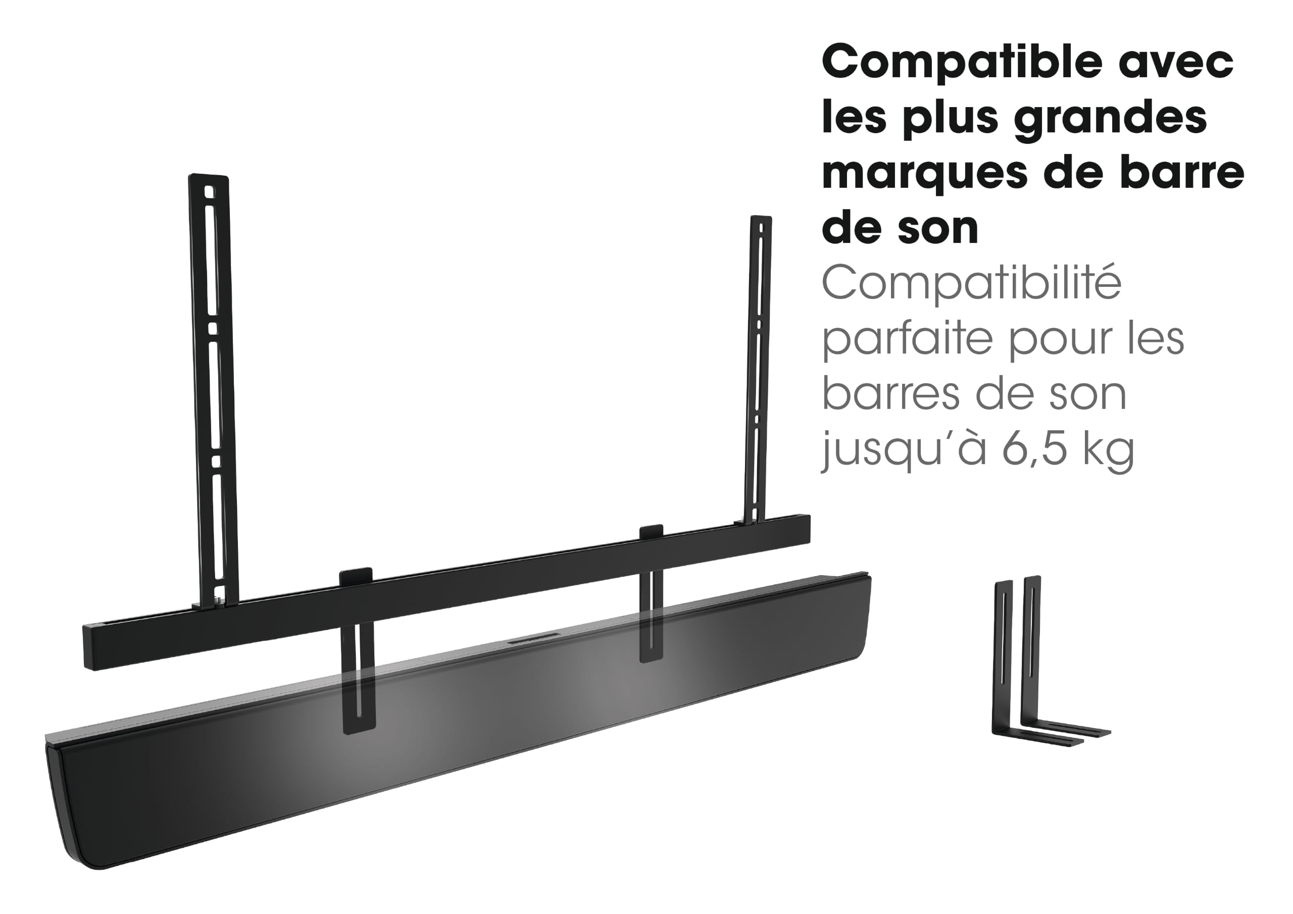 Vogel's Sound 3550 Support Barre de Son pour Support Mural TV Pivotants