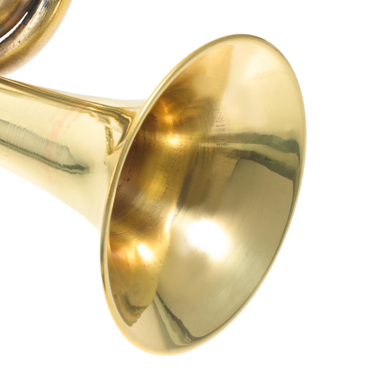 SUPVOX Trompeta De Latón Tradicional Instrumento De Viento Profesional Para Principiantes Y Estudiantes Portátil De 13 Pulgadas Corneta Militar Para Bandas Y Eventos