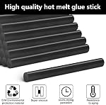 Black Hot Glue Sticks, 0.27 x 3.93 Inch Hot Melt Glue Sticks, Dent Repair Tool Glue Sticks for DIY, Decoration, Car Dent Repair, Gluing Project (Pack of 50)