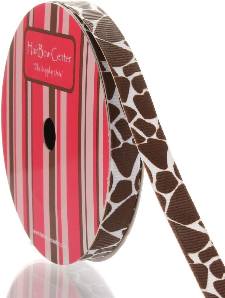 3/8" Giraffe Grosgrain Ribbon 100 Yard