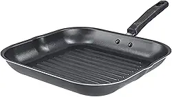 Bistequeira Antiaderente Quadrada, Grafite, 24 x 24 cm, Ramos