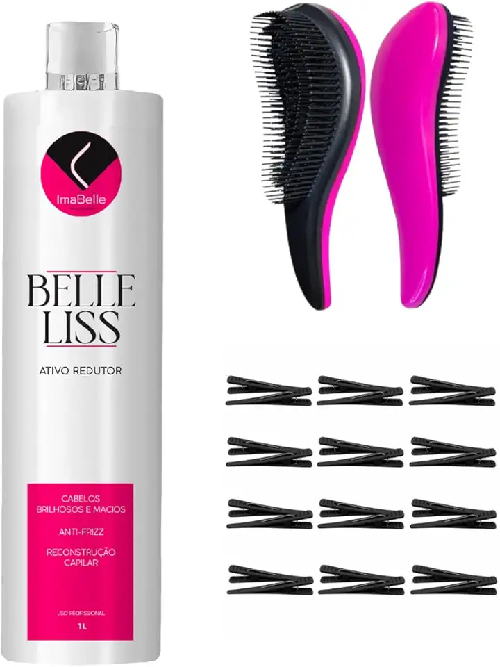 Kit Selagem Orgânica Profissional Sem Formol Belle Liss Ima belle 1L