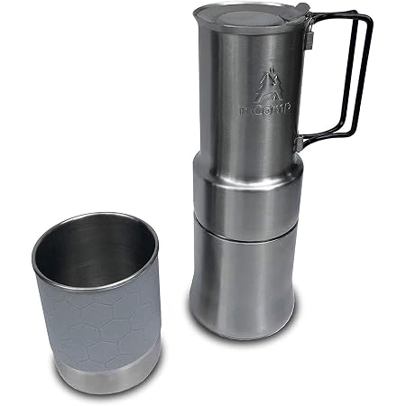 Amazon.com: nCamp Cafetera portátil para camping, estilo expreso compacto,  acero inoxidable, para camping, mochilero, senderismo, cocina al aire  libre, campamento de cocina, cocina, cocina, cocina, cocina, cocina, cocina  : Deportes y Actividades