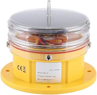 Farol Sidelight丨 Luz de farol estroboscópica LED piscante para barco/iate peças sobressalentes para barcos/iates 丨 Luz lateral para alimentação solar Ip68 à prova d'água com LED para navio, doca marítima, farol de segurança, iluminação de 360°