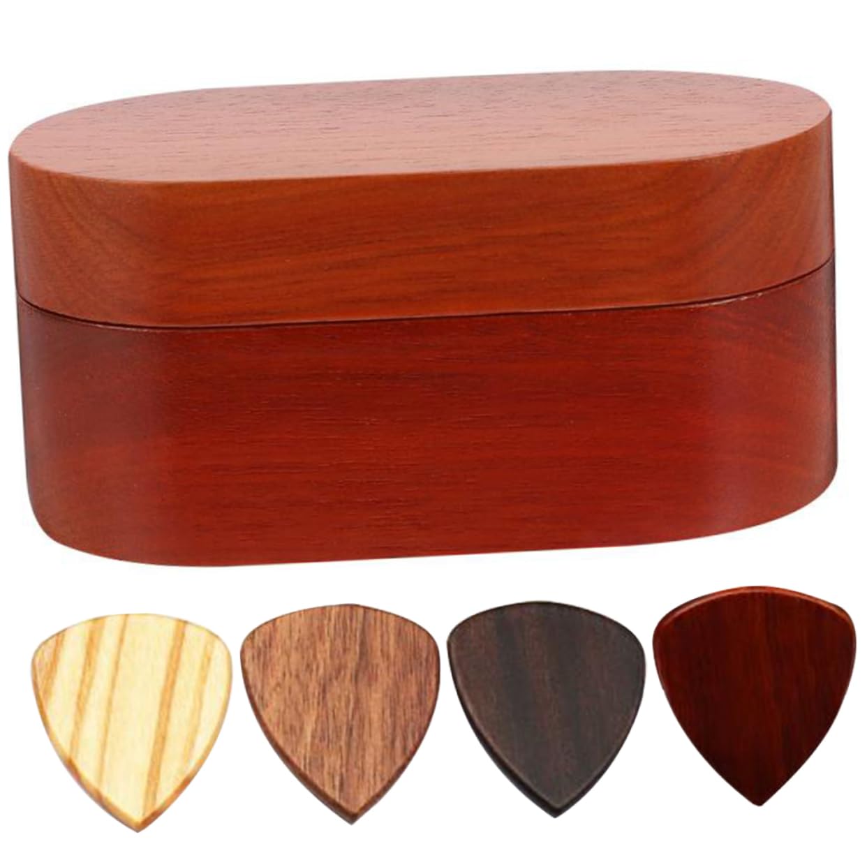 ibasenice 3 Zestawy Gitara Pick Do Przechowywania Pojemnik Na Plektron Kostki Do Gitary Uchwyt Na Gitarę Z Futerałem Do Przechowywania Drewniana Gitara Plektron Do Przechowywania