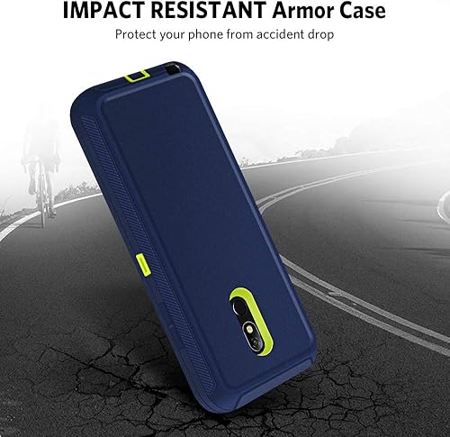 Miniatura 3 de Jelanry - Carcasa de uso rudo protectora para LG Stylo 5 doble capa, de cuerpo completo más carcasa antiarañazos, antigolpes, antideslizante,