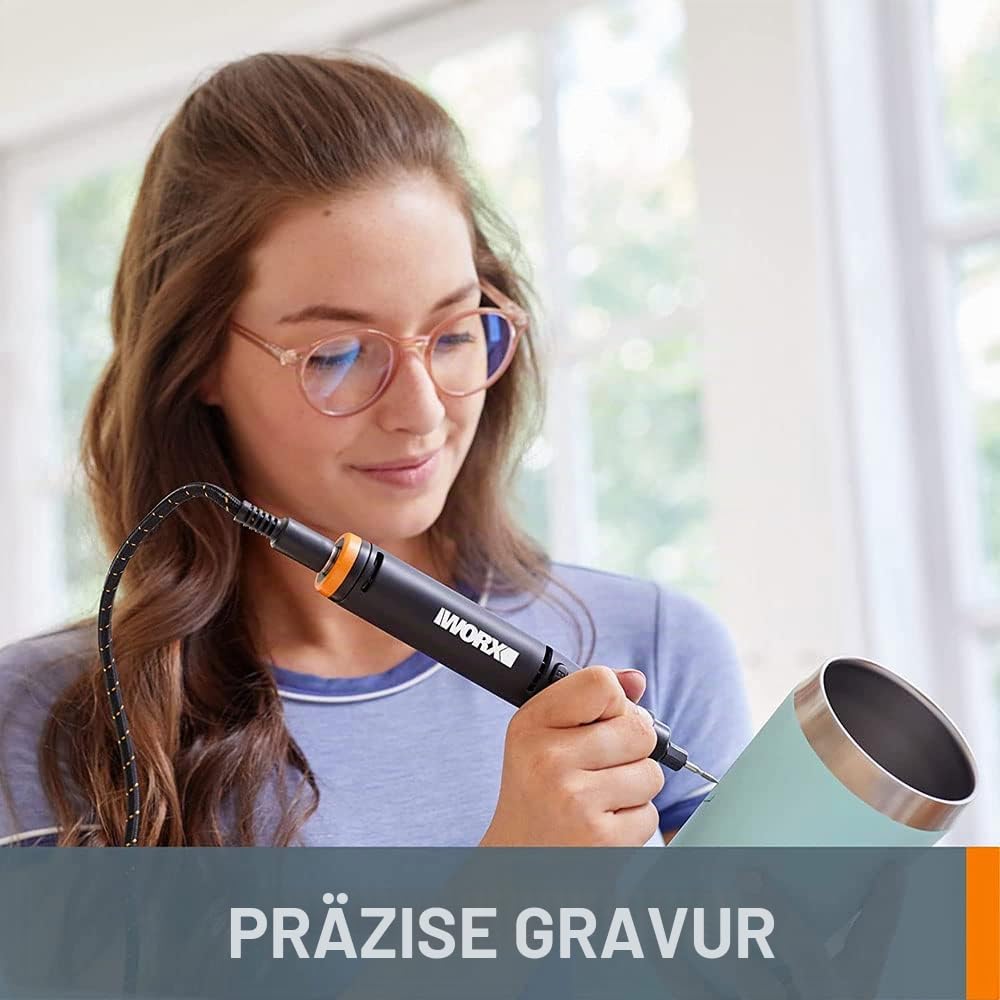 Kit MakerX Rotationswerkzeug + Lötkolben 20 V WORX | PowerShare | WX988-1 2Ah Akku mit Indikator, 1 Ladegerät