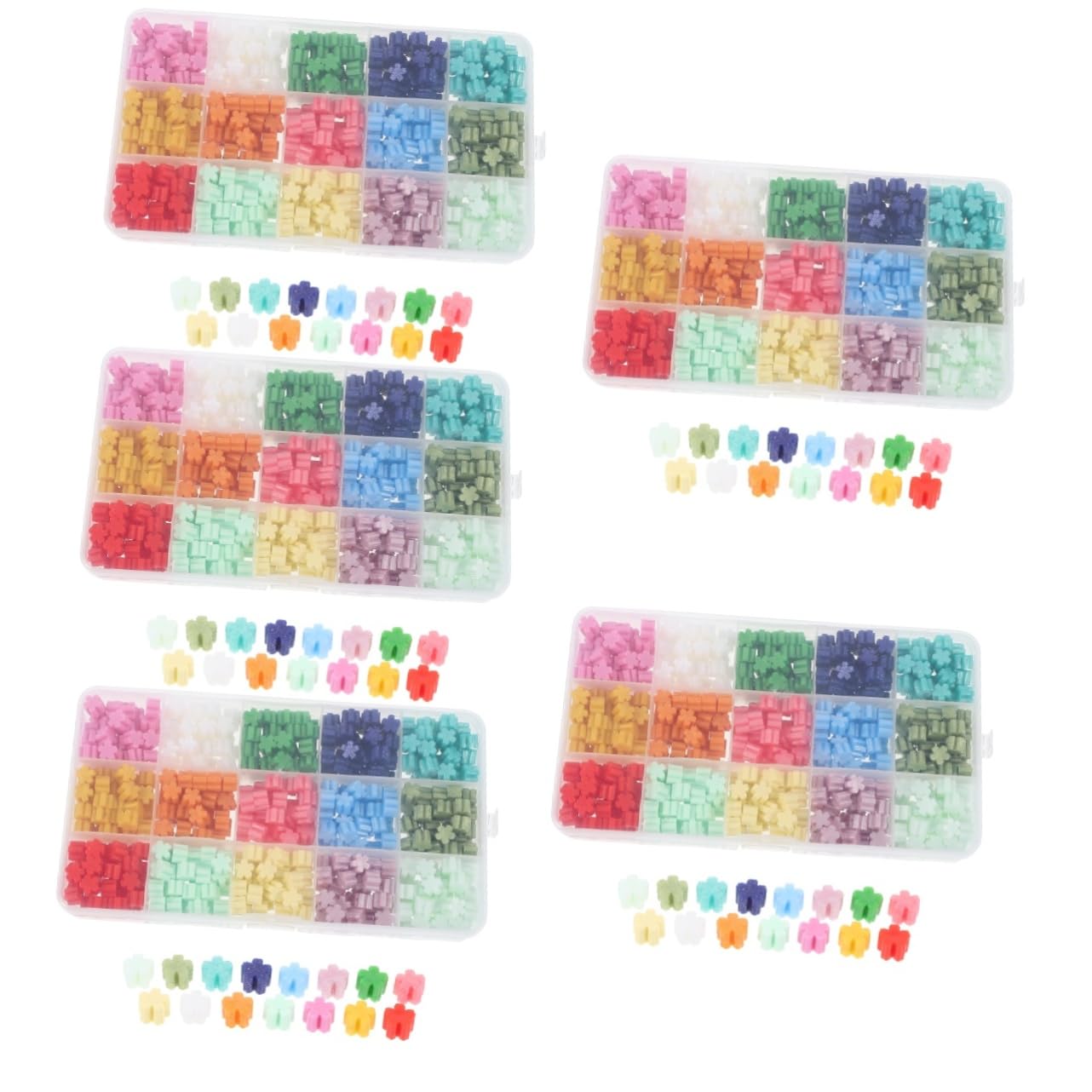 NUOBESTY 5 Boxen Retro Sealing Wax Beads Achteckige Wachssiegelperlen für Diy Farben Schnelltrocknend und Einfach zu Verwenden für Einladungen und