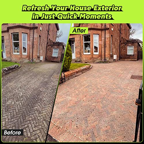 PowRyte Pressure Washer with Hose Reel, Foam Cannon, 4 Different Pressure Tips, Power Washer