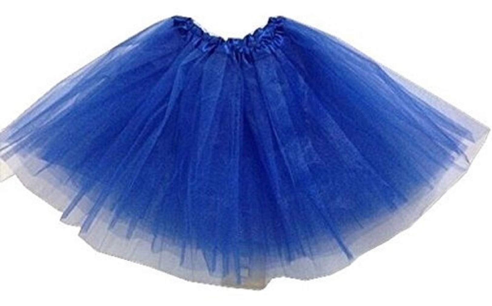 Baby Kids Girl Dancewear Dance Tutu Ballet Pettiskirt Princess Party Skirt Dress (one Size, Royal Blue)