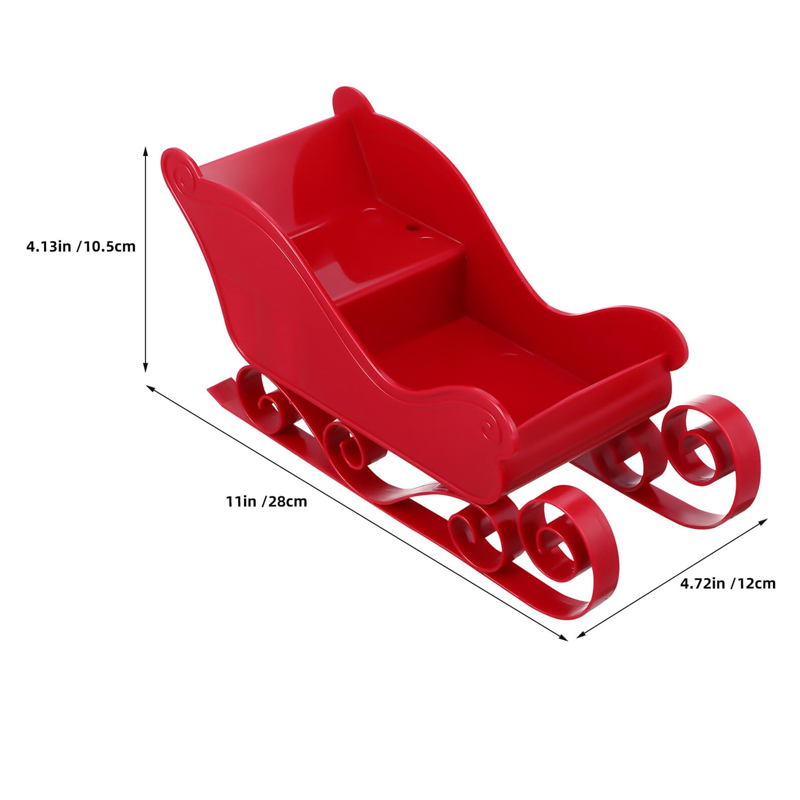 Alipis 4stücke Mini-schlitten-weihnachtsdeko aus Dekorativer Tischschmuck Festliche Weihnachtsschmuckidee Kleiner Schlitten für Baumhänger Süßigkeitenhalter und Weihnachtsschmuck