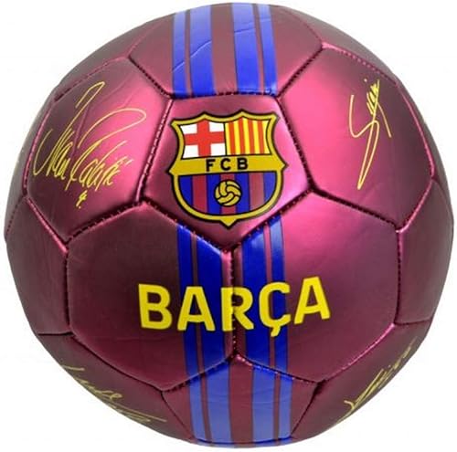 FC Barcelona Printed Signature Football, Rojo/Azul