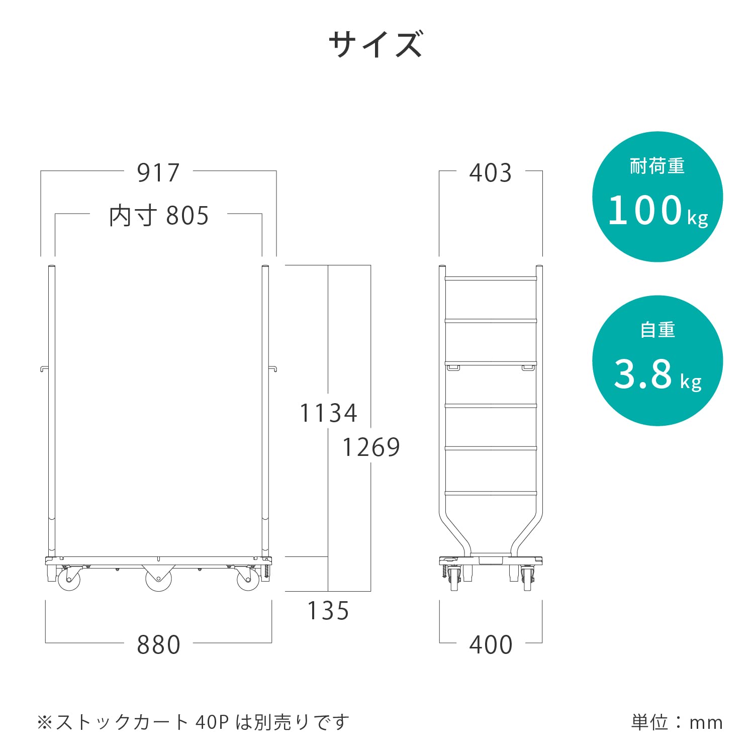 Amazon.co.jp: KAWAJUN (カワジュン) 棚枠 ストックカート40P用