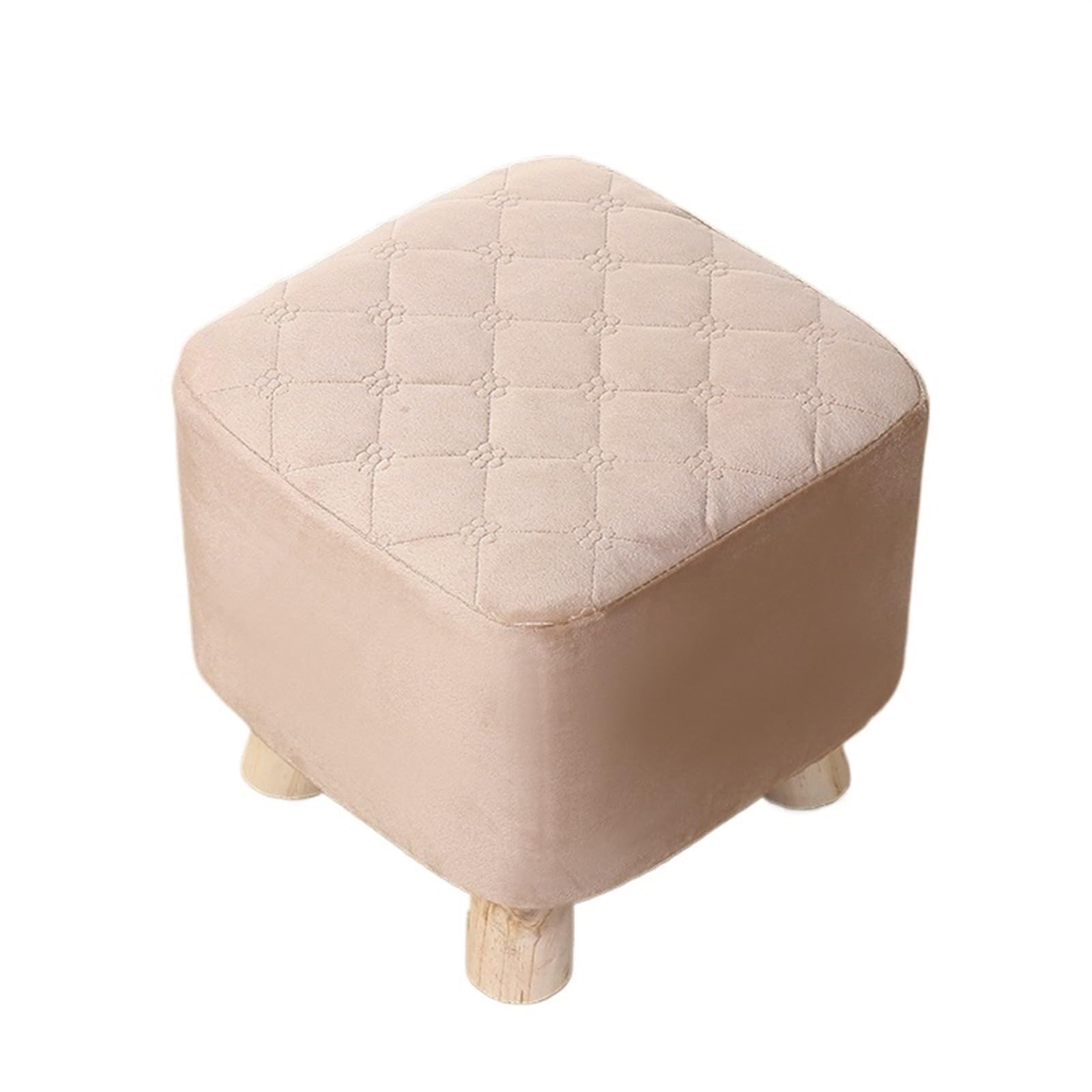 YXINAER Foot Stool Cover Ottoman Stool Cover Elastic Square Footrest Protector All-Inclusive Footstool Slipcovers Living Room(5)