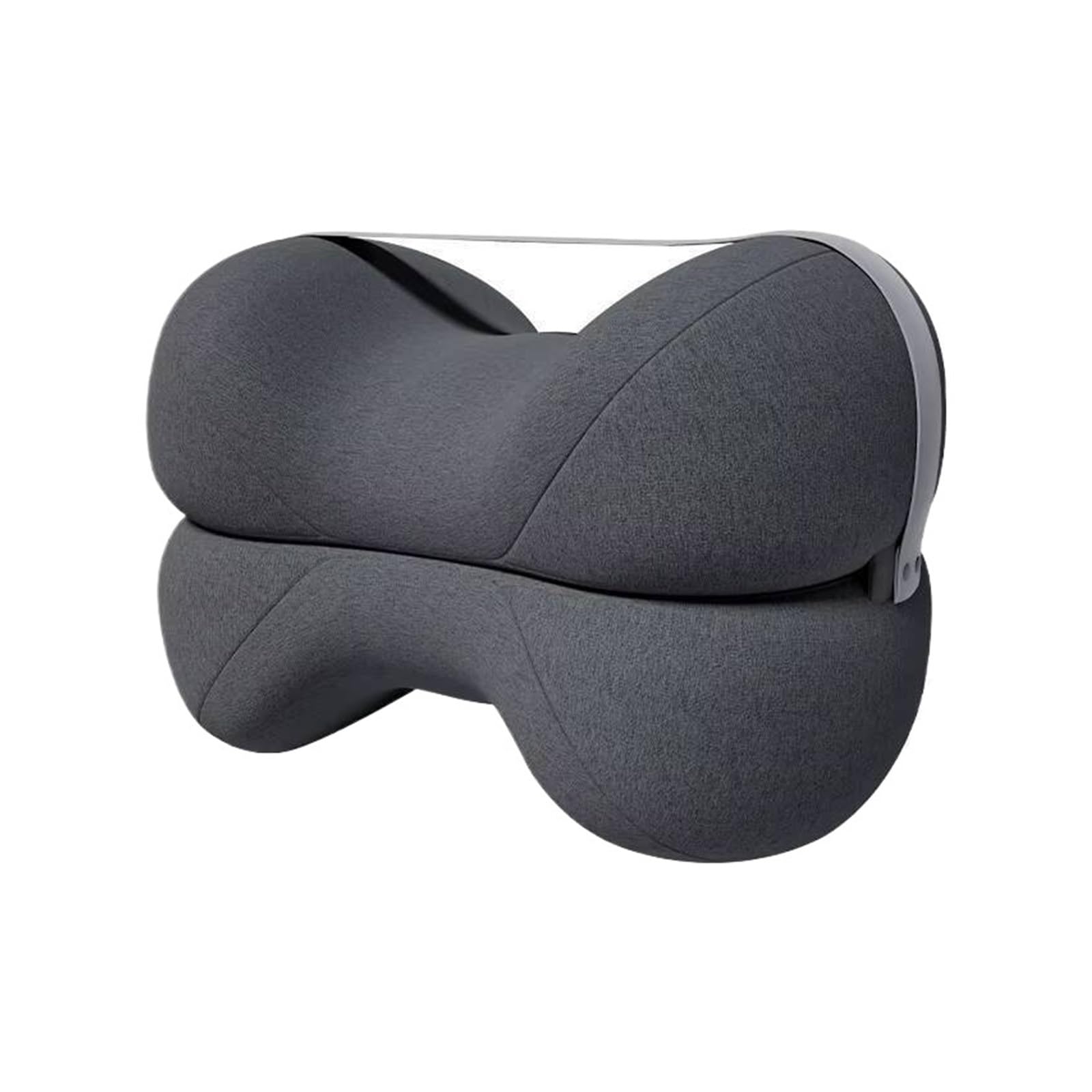 IKLAAQETBXPS Memory Foam Knee Pillow For Side Sleepers With Straps Soft Leg & For(Dark Gray)