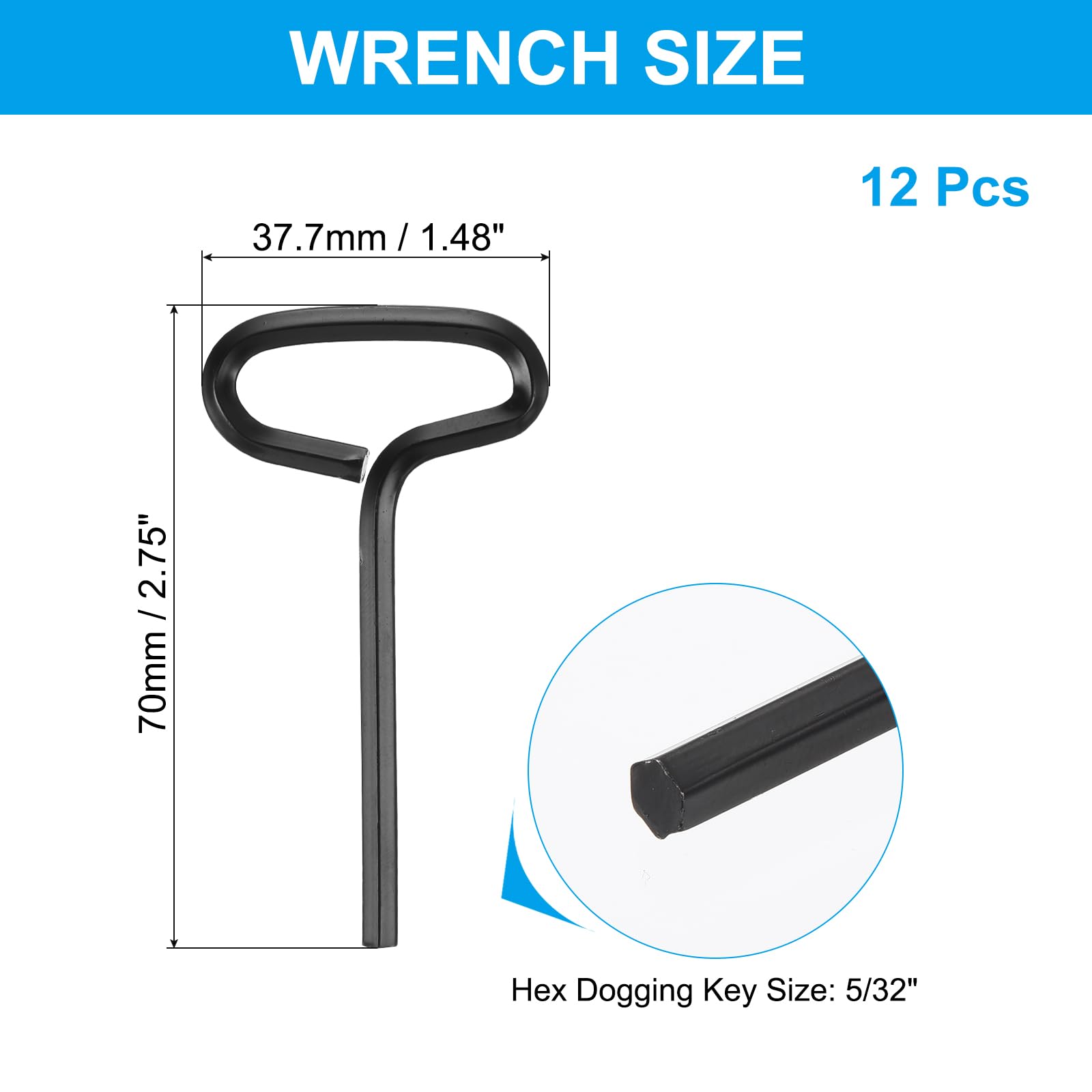 PATIKIL 5/32" Standard Hex Dogging Key - Image 2