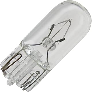 168 Miniature Light Bulb, 14 Volts, Wedge Bases, (10 Pack)