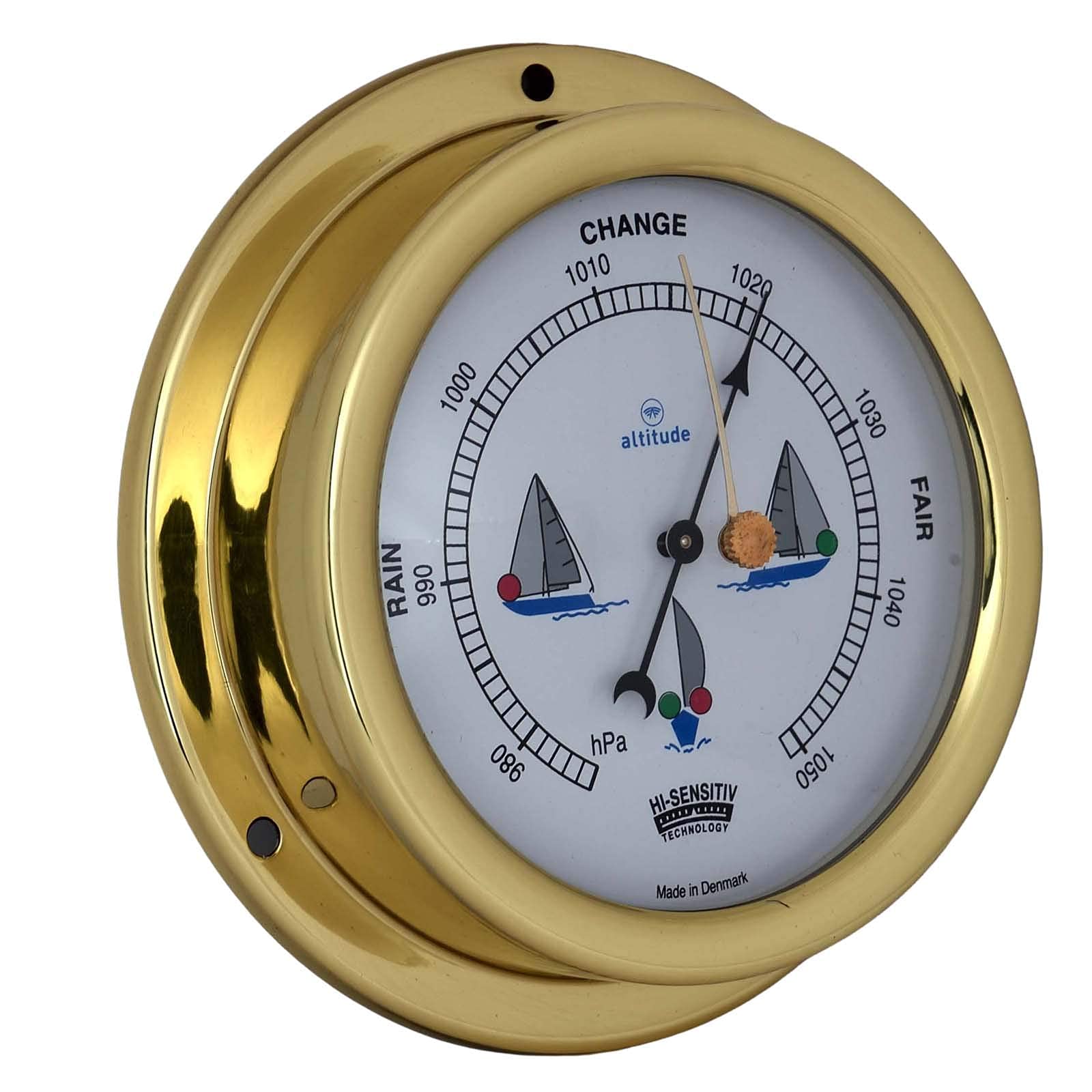 Delite 858buk Altitude Baromètre laiton 125 mm x 40 mm