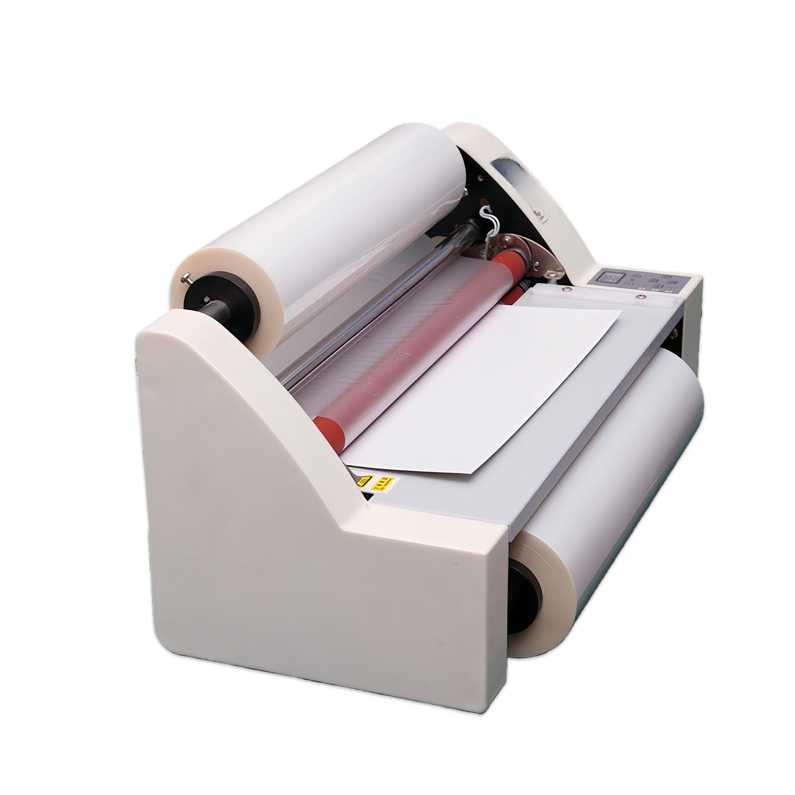 Laminator Rolkowy Na Gorąco I Zimno 350 Mm - 4-Rolkowy, Cyfrowy Wyświetlacz Do Laminowania Jedno- I Dwustronnego (Papier A2/A4, Karton, Folia Pvc)