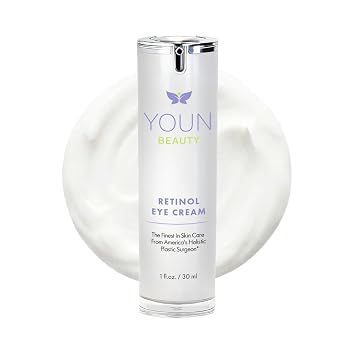 YOUN Beauty Retinol Eye Cream by Plastic Surgeon Dr. Anthony Youn | Paraben-Free Night Eye Cream with Liposomal Retinol & Hyaluronic Acid | Under Eye Cream for Hydration and Skin Firming, 1 Fl Oz