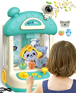 Claw Machine for Kids, Arcade Mini Vending Machines Candy Grabber with Prizes Arcade Games Machines for Home Electronic Claw Machine for Party Gifts for Girls Boys 4 5 6 7 8 9 10 11 12 Years Old