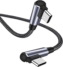 USB Type C Cable, 9.8 ft (0.5 m), 9.8 ft (0.5 m), 60 W/3 A, Fast Charging, PD Compatible, Type C Charging Cable, Durable Nylon Braided, Compatible with USB C Models