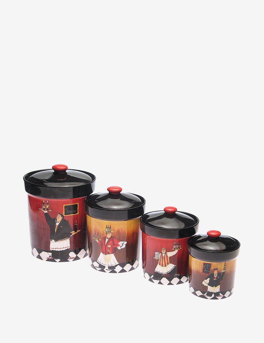 Certified International Bistro 4-Piece Canister Set