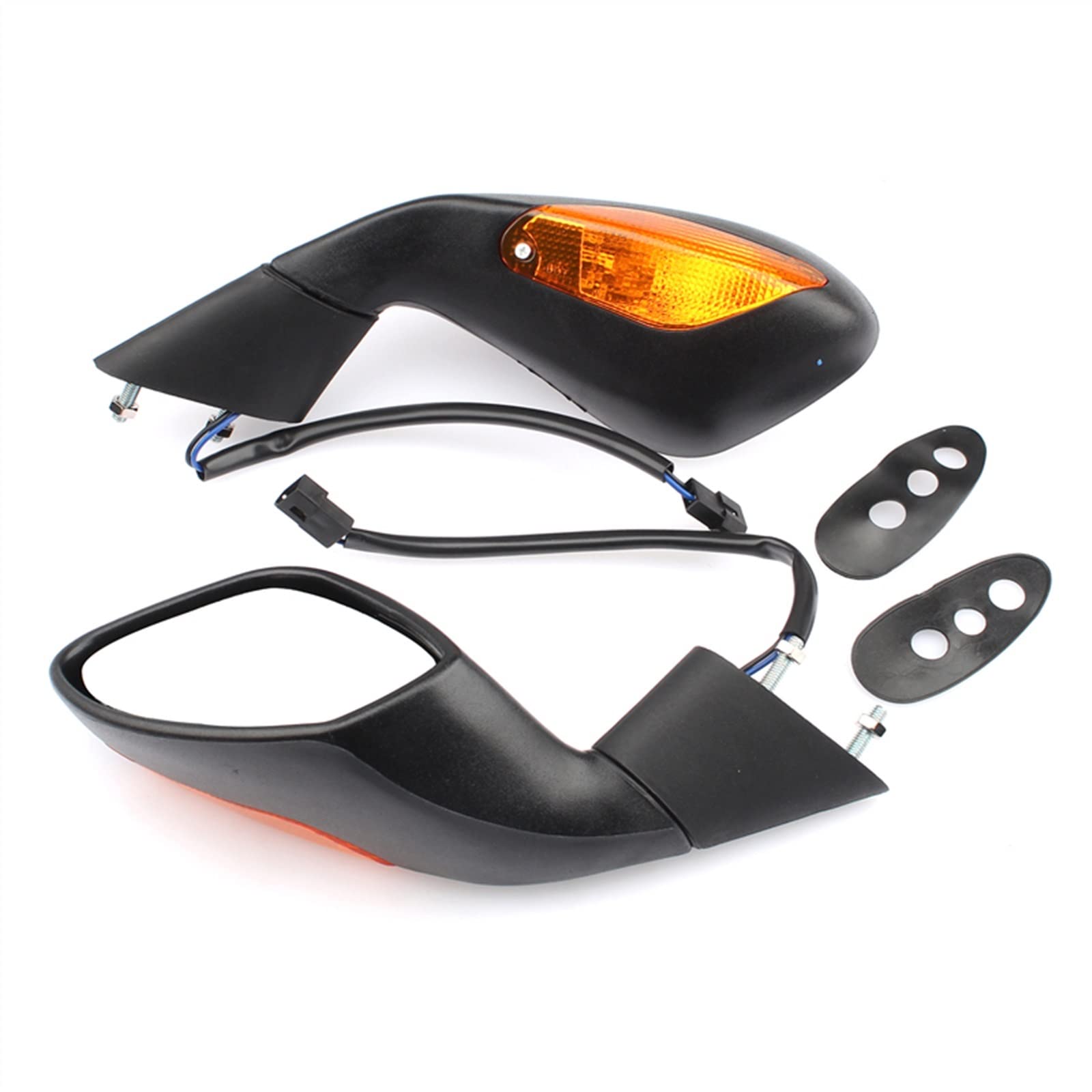 Rétroviseurs de moto latéraux ambre pour Aprilia RSV 1000 RSV1000 2004 2006 2007 2008