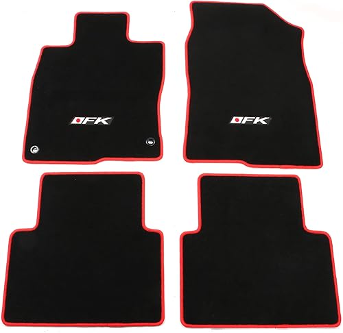 IKON MOTORSPORTS, Alfombrillas compatibles con Honda Civic 2016-2021 de 4 puertas Sedan y Hatchback, ajuste de fábrica, alfombrillas de nailon beige