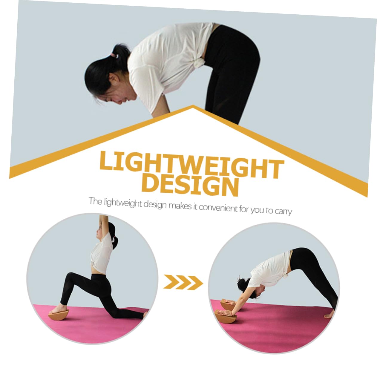 Toyvian Bloque De Yoga Antideslizante Ladrillo De Entrenamiento De Yoga Compacto Para Mejorar El Equilibrio Flexibilidad Pilates y Gimnasia
