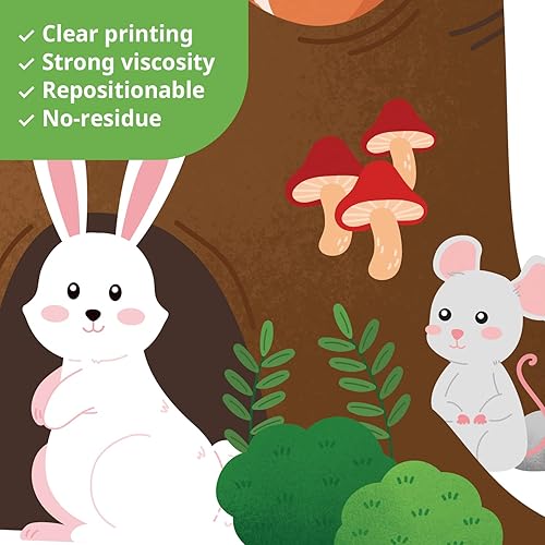 Miniatura 4 de DECOWALL SG-2211 - Calcomanías de pared de árbol gigante para habitación de los niños, cuarto de bebé, despegar y pegar, extraíbles para dormitorio,