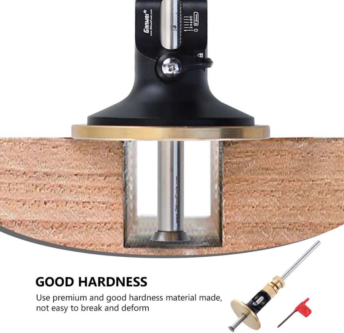 Lurrose European-Type Woodworking Scriber and Carpenter Marking Gauge with Fine-Tuning Adjustment, Parallel Line Drawing Tool with Carbide Blade for Precision Woodworking Layout