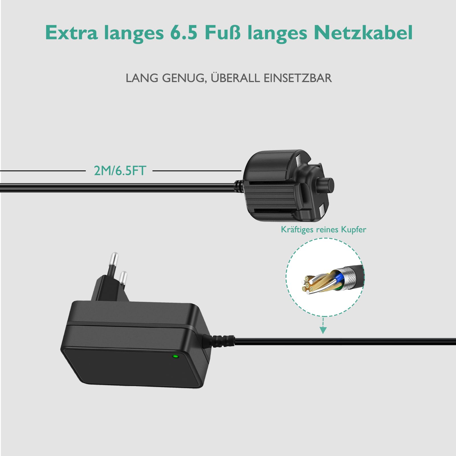 12.6V Ladegerät Kompatibel mit Pool Blaster für Max Li/Max Li CG/Max Li HD/Millennium Li/iVAC 360 Li/Volt FX-8 Li Schwimmzubehör Poolreinigung Netzteil Ladekable