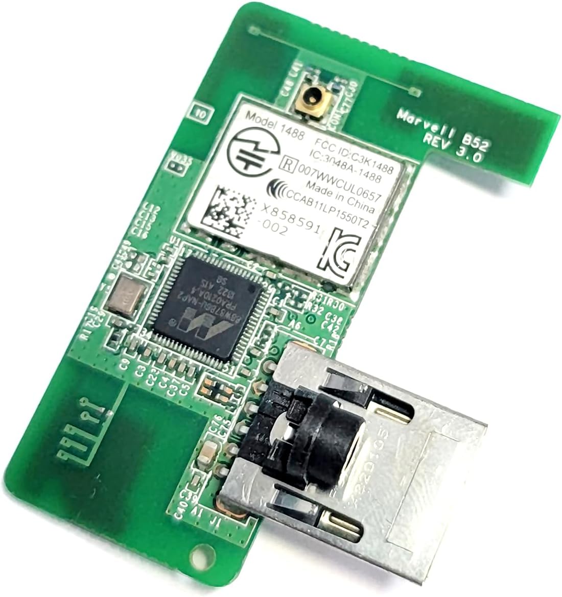 Original for Xbox360 S Internal Wireless Network Adapter Board WiFi Module Replacement, for Xbox 360 Slim Video Game Console, Internet Networking Adaptor Mod Model 1488 Repair Spare Parts, Green